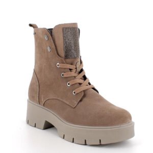 Anfibi da Donna Igi&co  – Beige con Zip e Strass 8665811