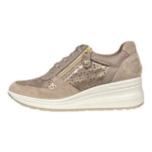 SNEAKER DONNA ENVAL SOFT BEIG LACCI/ZIP 7761411