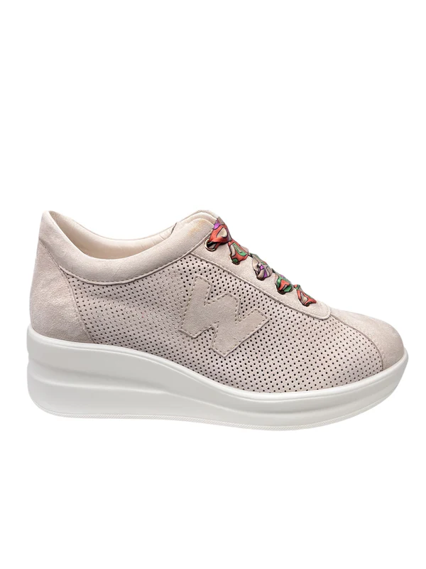 SNEAKER MELLUSO WALK BEIGE LACCI COLORATI R20245Z
