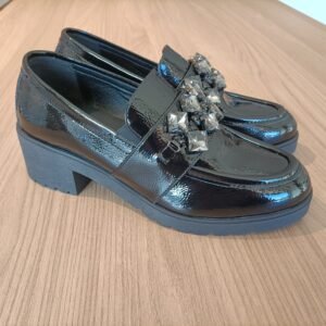 MOCASSINO VERNICE FASCIA PIETRE NACREE mod. 224031