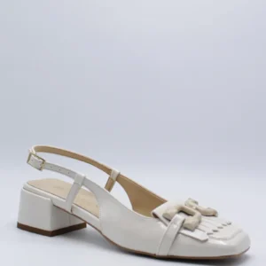 SLINGBACK PUNTA QUADRATA AVORIO NACREE   -   4877017 BURRO