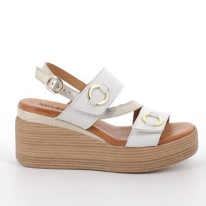 SANDALO SU ZEPPA IGI&CO BIANCO CON VELCRO   7689411