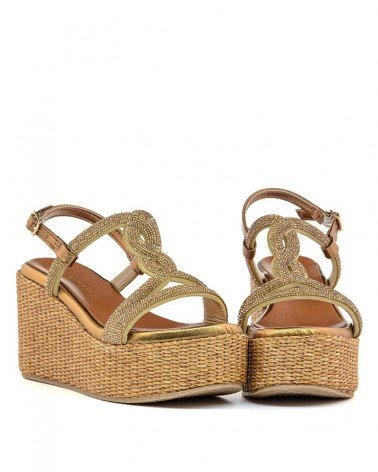 ZEPPA AMBRA STRASS RAFFIA CAFE'NOIR HN9004