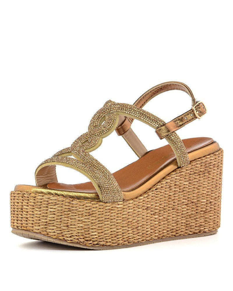 ZEPPA AMBRA STRASS RAFFIA CAFE'NOIR HN9004 - immagine 4