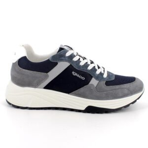 SNEAKERS  UOMO ALLACCIATA BLU/GRIGIO IGI&CO  1119800