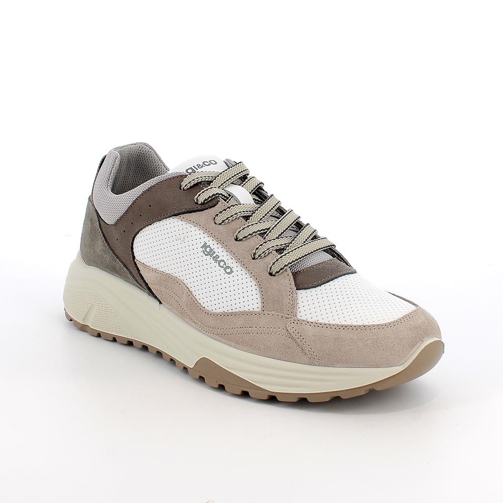 SNEAKERS UOMO IGI&CO BIANCO/BEIGE 1119922 - immagine 3