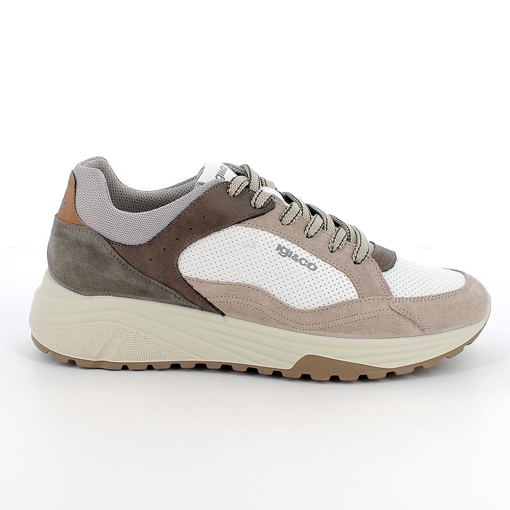 SNEAKERS UOMO IGI&CO BIANCO/BEIGE 1119922