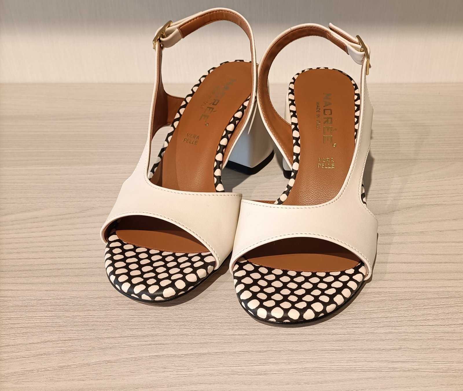 SANDALO NACREE AVORIO E BLU 762021 - immagine 3