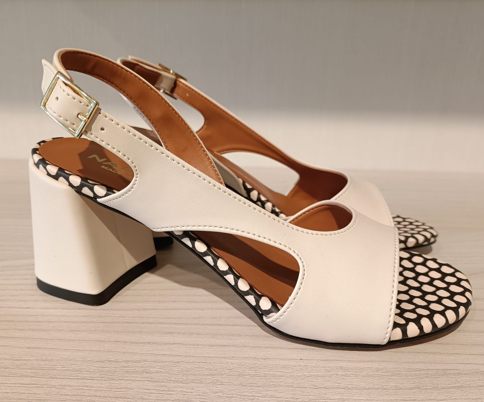 SANDALO NACREE AVORIO E BLU 762021