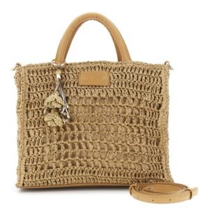 BORSA A MANO IN RAFFIA CAFE'NOIR VD1003