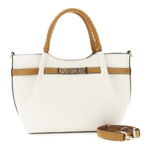 SHOPPING BAG PICCOLA PANNA CUOIO CAFE'NOIR