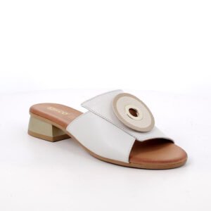 CIABATTINA SU TACCO IGI&CO  BIANCA CON ACCESSORIO    1191533