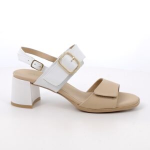 SANDALO SU TACCO ENVAL SOFT BIANCO/TAUPE 1276633