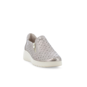 SNEAKERS MELLUSO PLATINO TRAFORATA CON ZIP     K55483