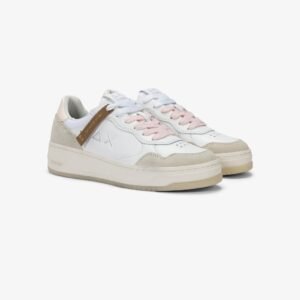SNEAKERS DONNA SUN68 BIANCA IN PELLE/LACCI ROSA   Z36253