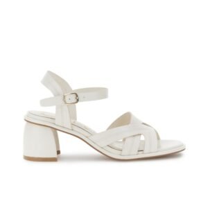 SANDALO CAFE'NOIR WHITE TACCO 6CM       MA9901