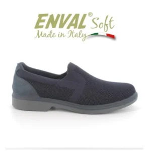 MOCASSINO UOMO IN TESSUTO BLU NOTTE ENVAL SOFT 3702211